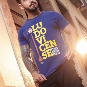 Camiseta Ludovicense azul Stone marinho