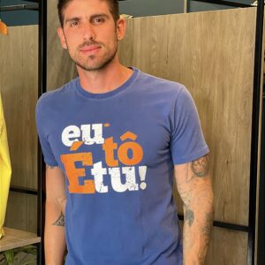 Camiseta Eu tô é tu! Azul Marinho Stone