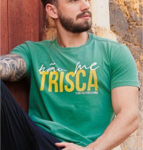 TSHIRT NÃO ME TRISCA -VERDE