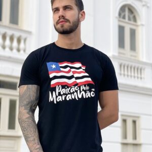 Camiseta Paixão Pelo Maranhão Preta