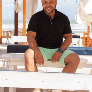 Camisa Polo Básica Preta