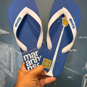 Chinelo Orgulho em ser Maranhense Azul Royal